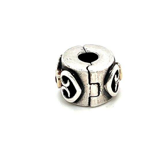 Pandora Two-Tone Ruby Clip Charm - Picture 2 of 3